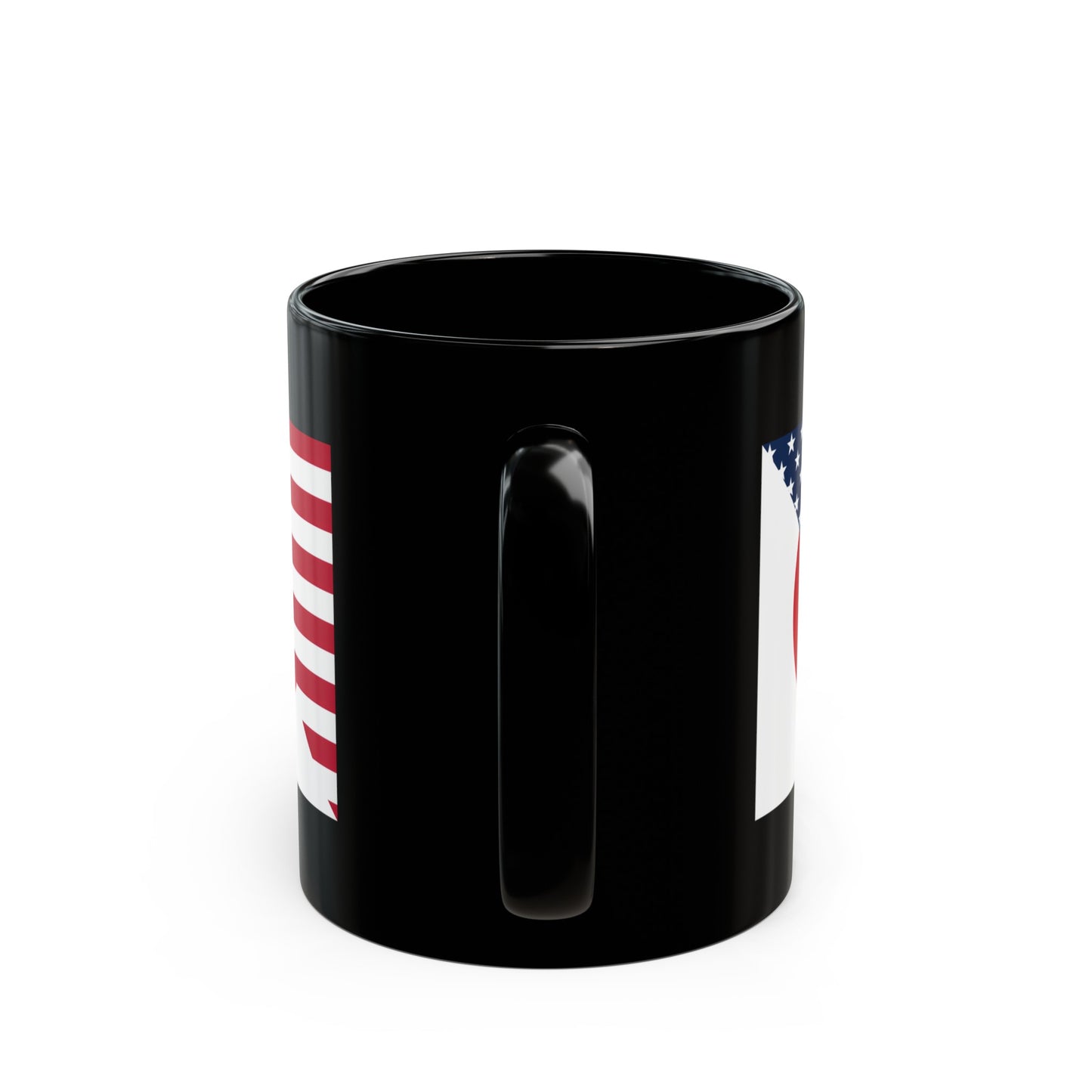 Japan American Flag Japanese USA Black Mug (11oz, 15oz)