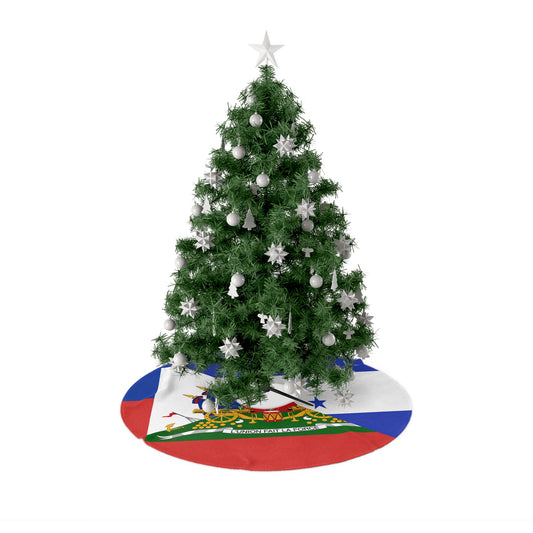 Haitian Honduran Half Haiti Honduras Flag Christmas Tree Skirt