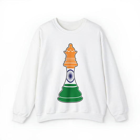 Indian Queen Flag Chess Piece India Unisex Sweatshirt