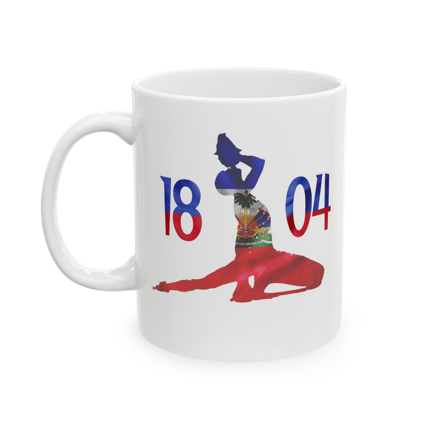 Haitian Flag 1804 Neg Mawon | Haitian Independence Neg Marron Ceramic Mug 11oz, 15oz Cup