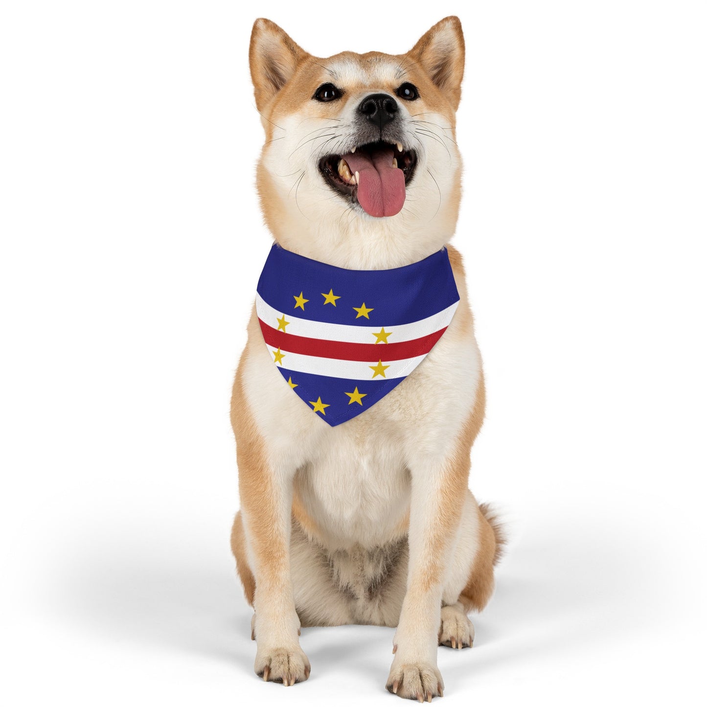 Cape Verde Flag Pet Bandana Collar | Animal Cat Dog Collar Cape Verdean