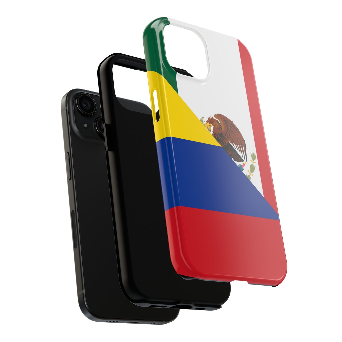 Mexican Colombian Flag Half Mexico Colombia Tough Phone Cases