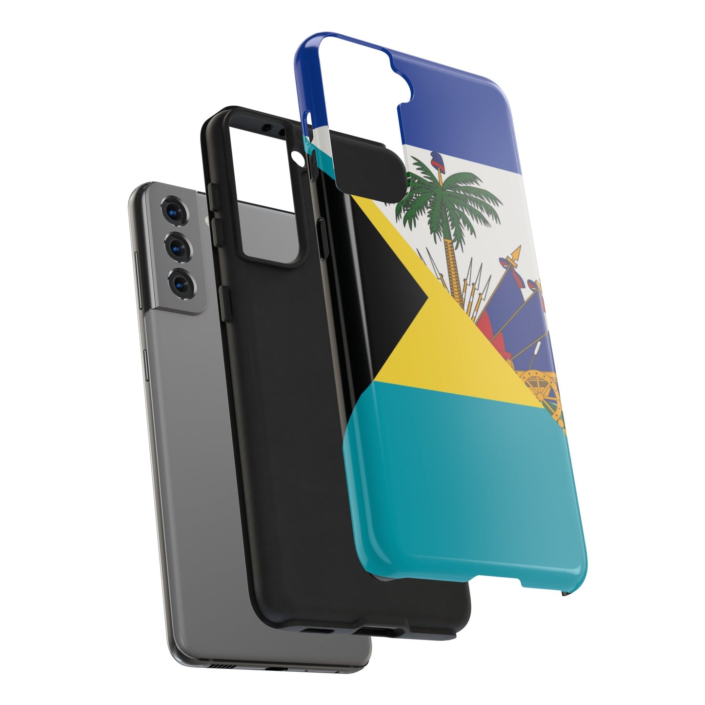 Bahamas Haiti Flag Bahamian Haitian Tough Phone Cases