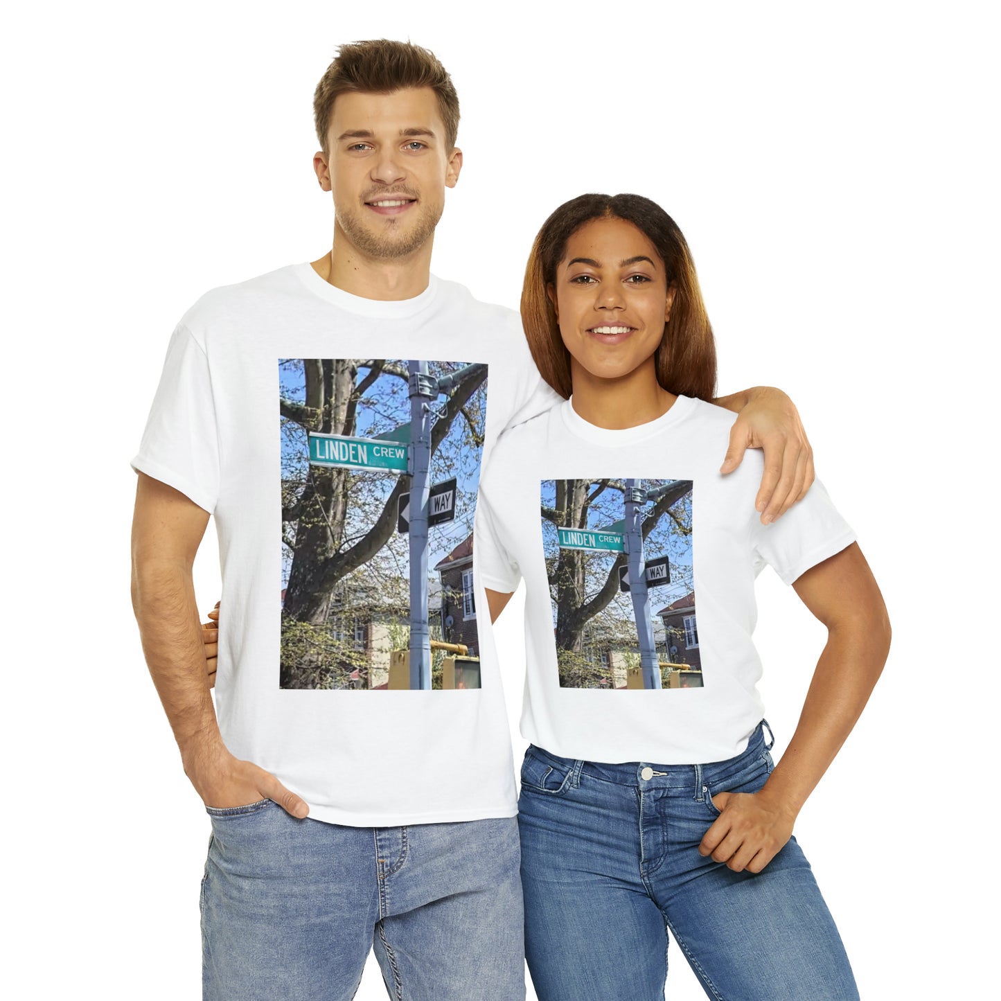 Linden Crew Street Sign T-Shirt | Unisex Tee Shirt