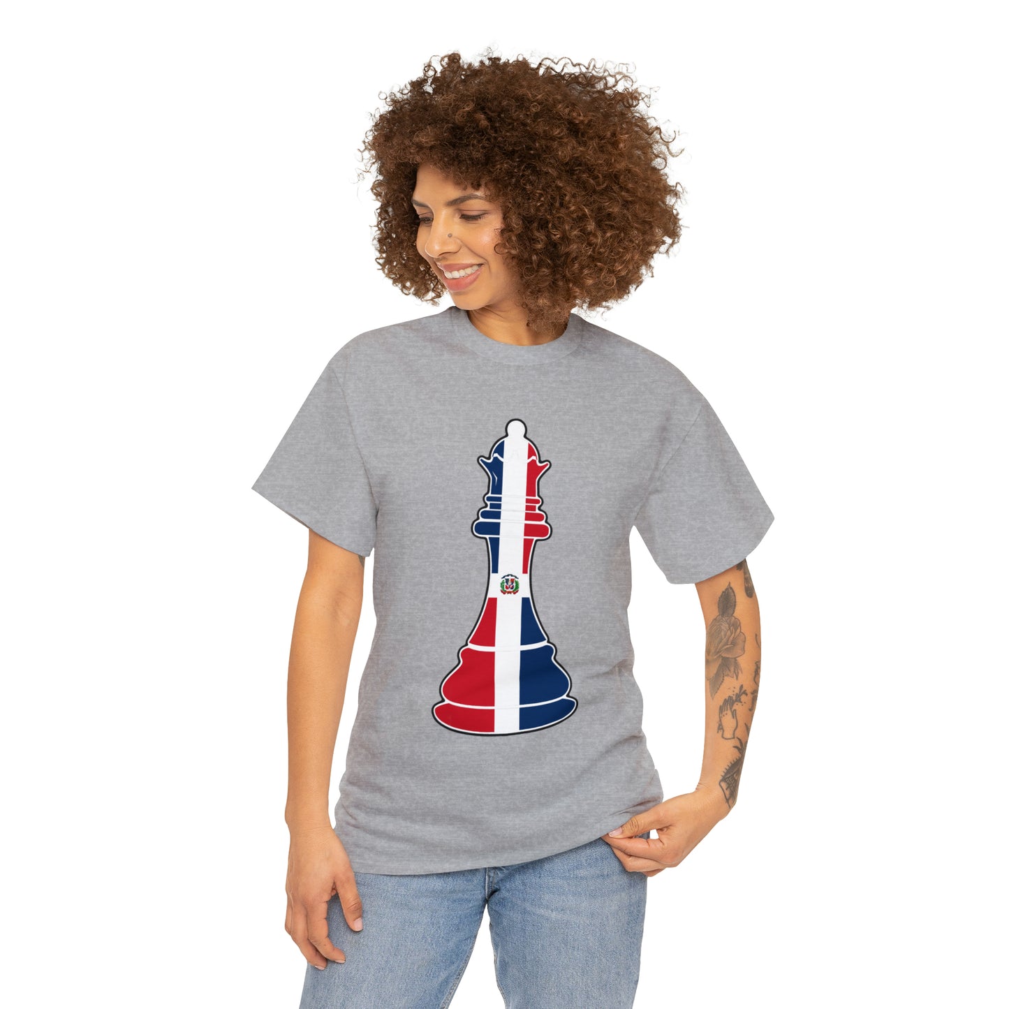 Dominican Republic Queen Flag Chess Piece DR T-Shirt | Unisex Tee Shirt