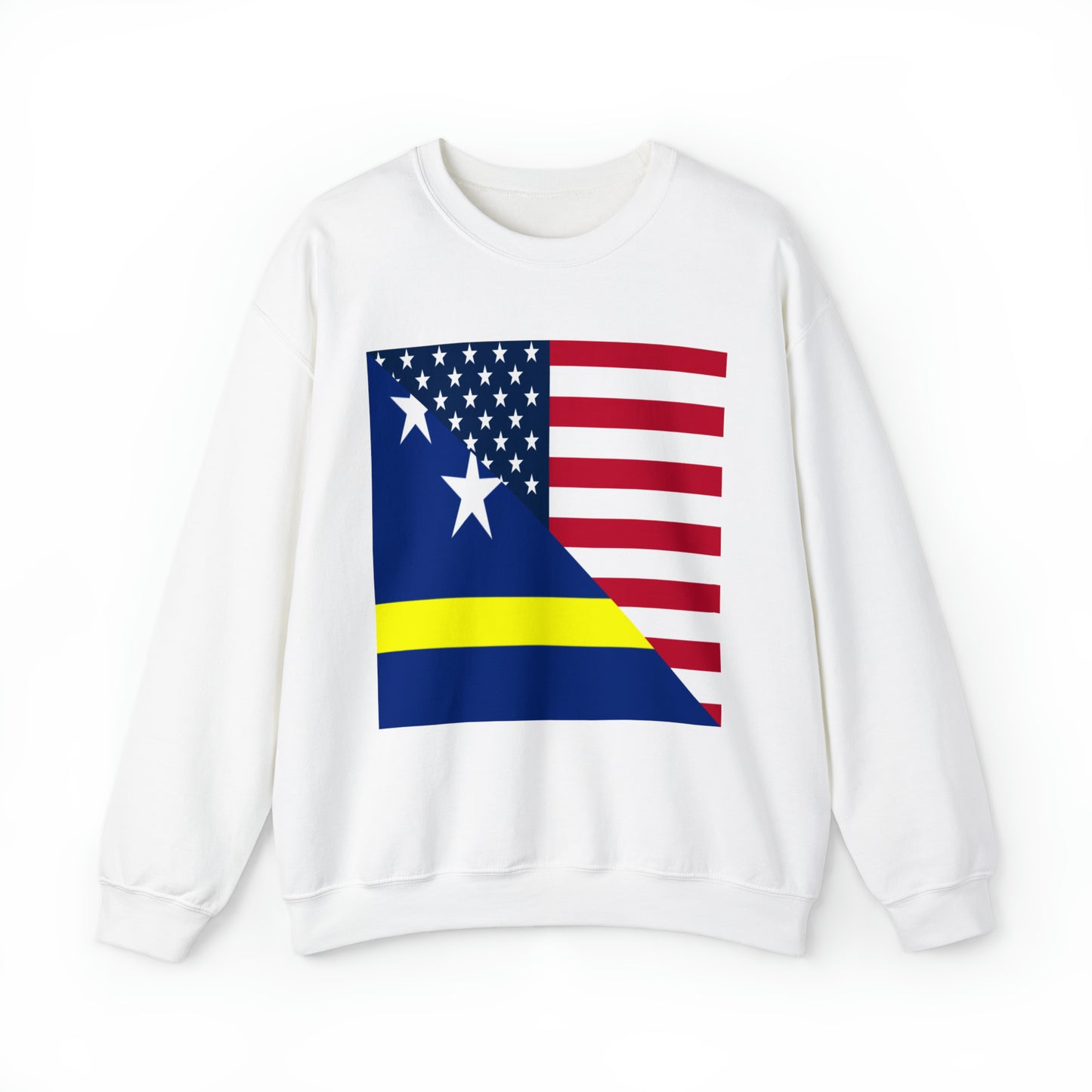 Curacao American Flag Half Curacaoan USA Unisex Sweatshirt