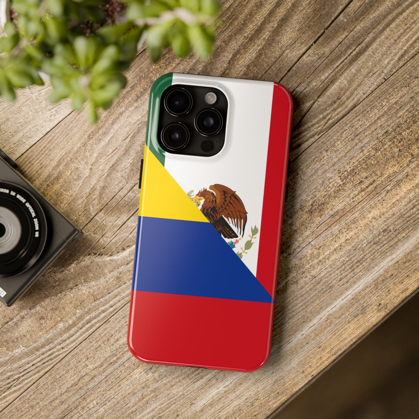 Mexican Colombian Flag Half Mexico Colombia Tough Phone Cases