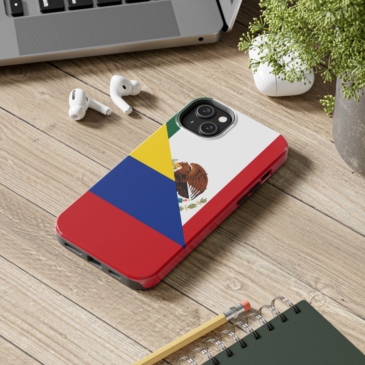 Mexican Colombian Flag Half Mexico Colombia Tough Phone Cases