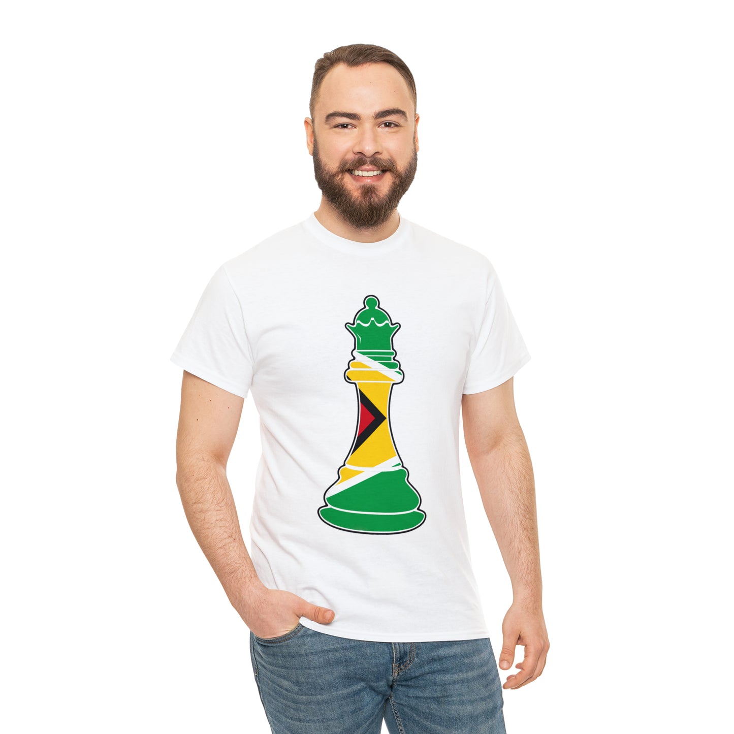 Guyanese Queen Flag Chess Piece Guyana T-Shirt | Unisex Tee Shirt