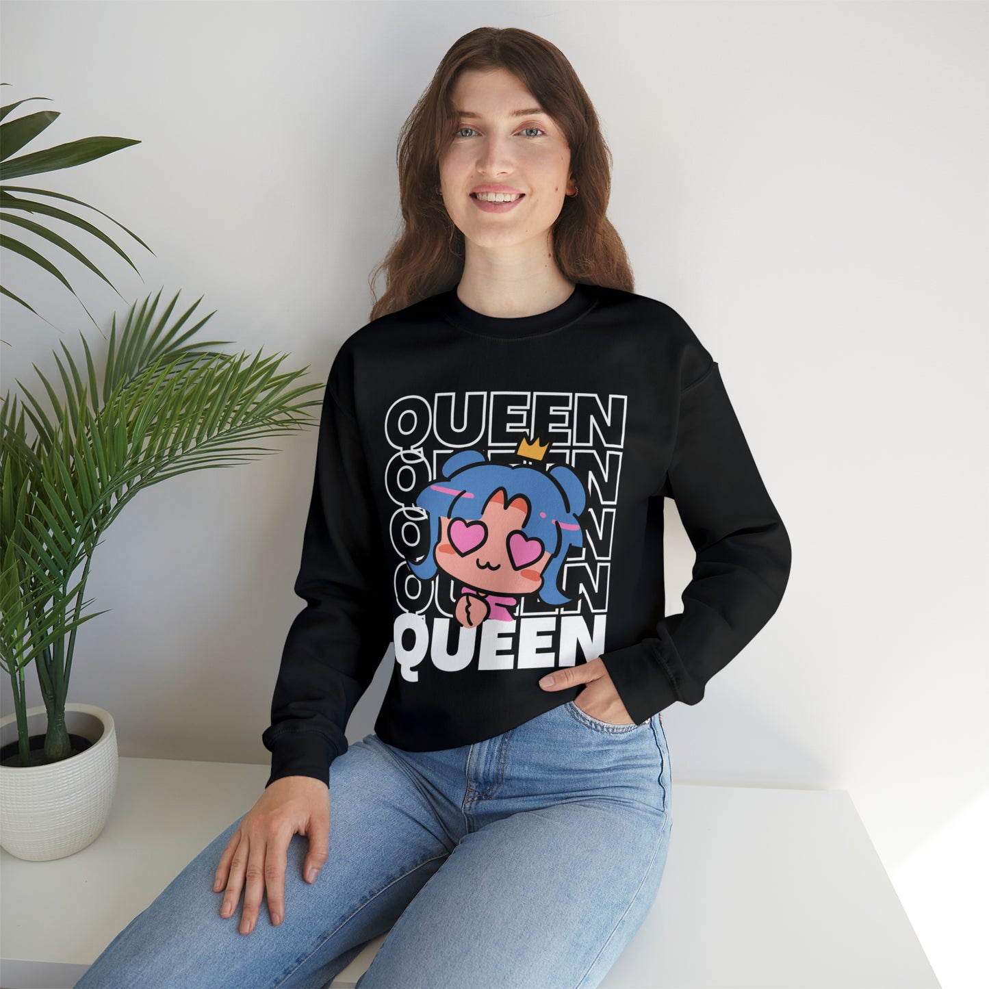 Anime Queen Royalty Crown Unisex Sweatshirt