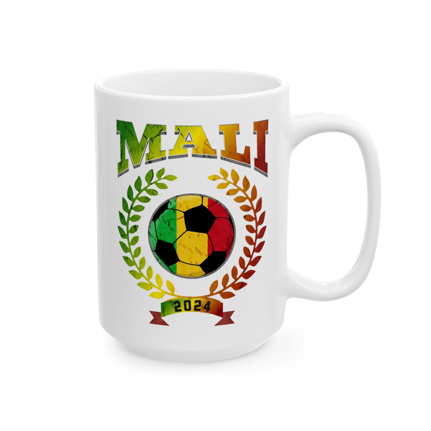 Mali 2024 Soccer Football Championship Games Malians Team Ceramic Mug 11oz, 15oz Cup