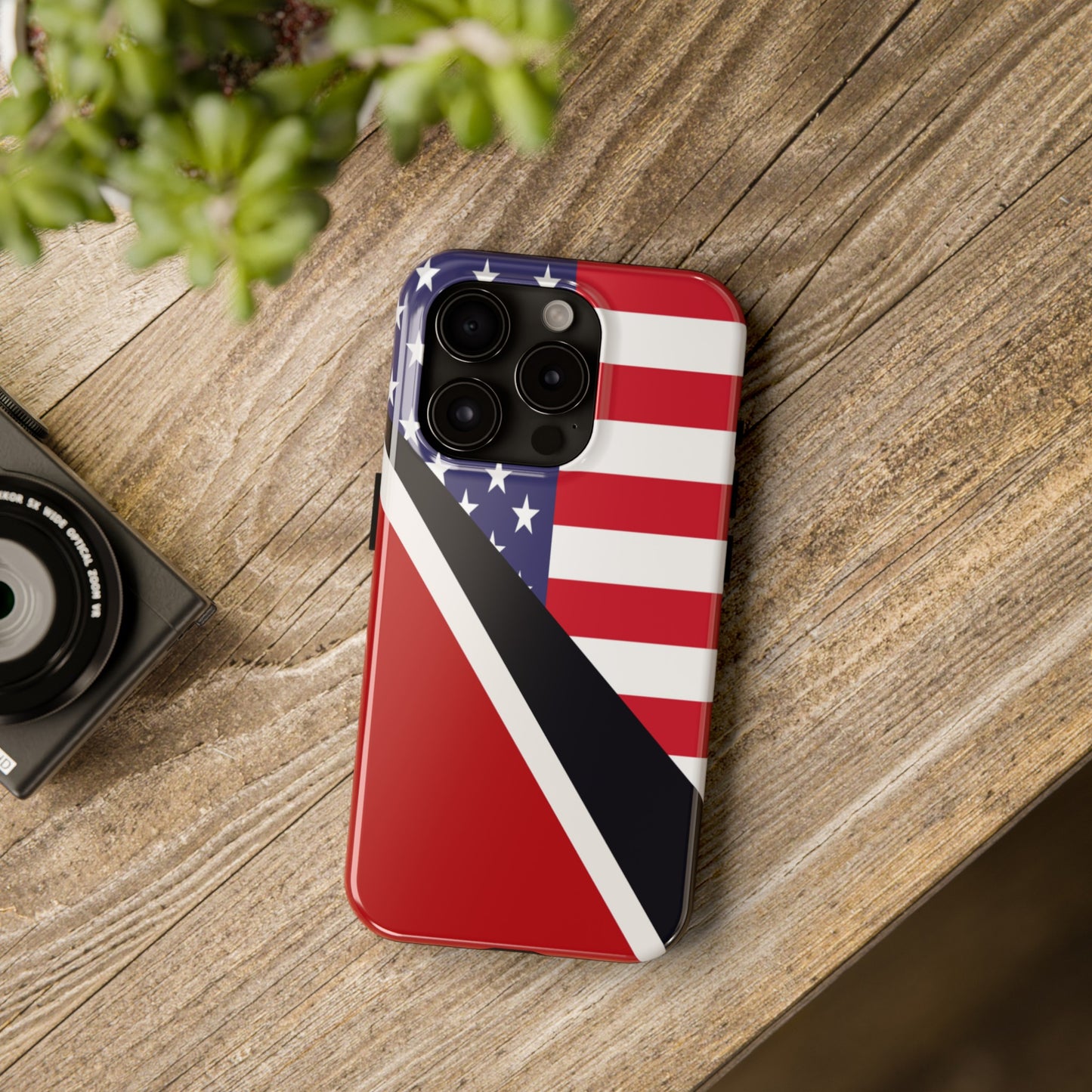 Trinidad American Flag Trini USA Tough Phone Cases