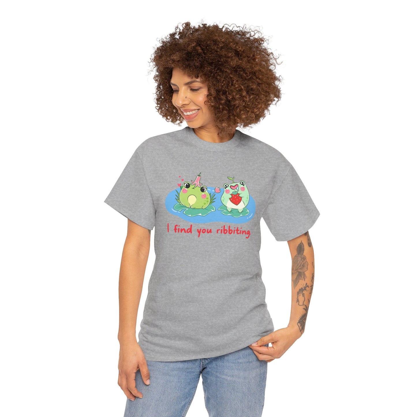 I Find You Ribbiting Frog Pun T-Shirt | Unisex Tee Shirt