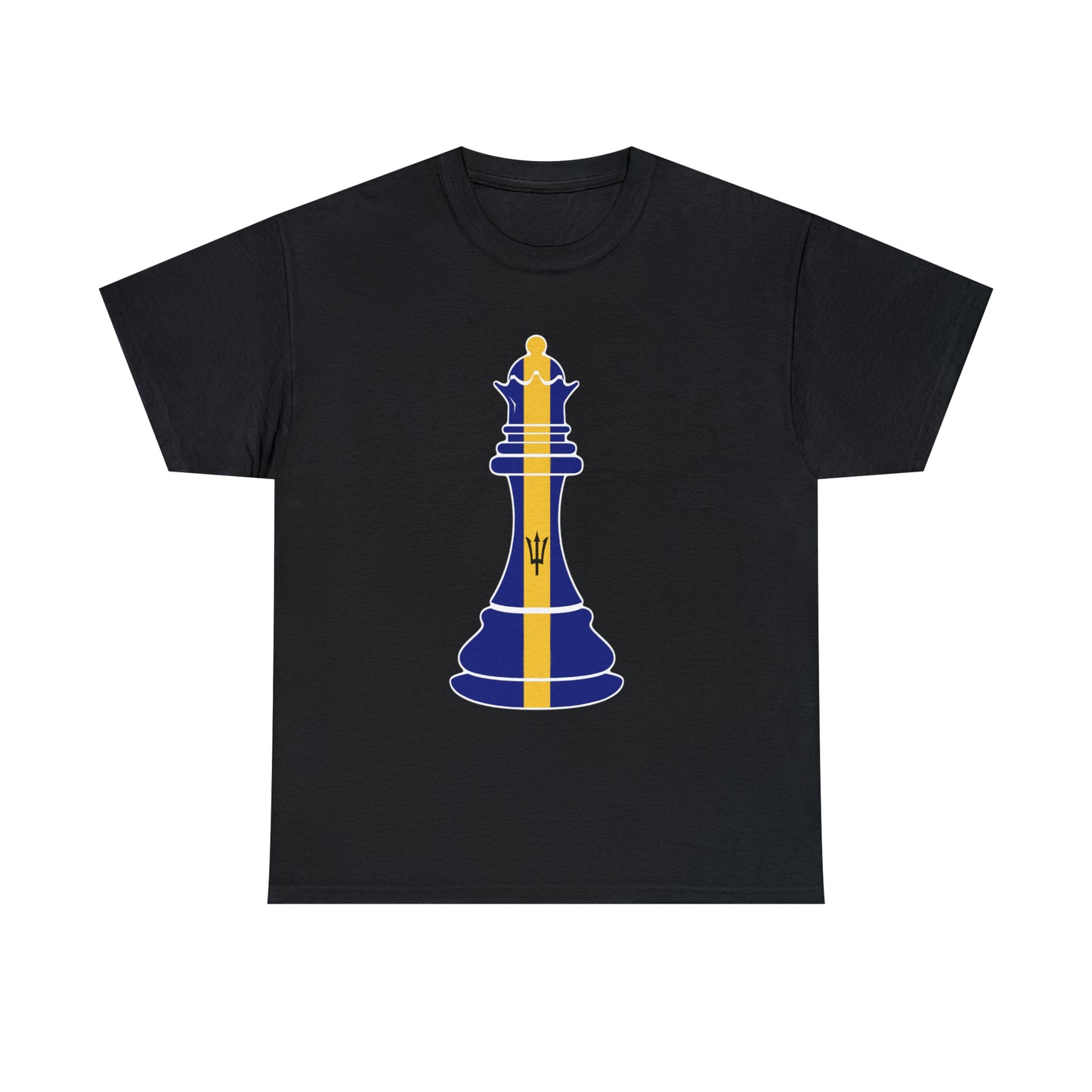 Bajan Queen Flag Chess Piece Barbados T-Shirt | Unisex Tee Shirt