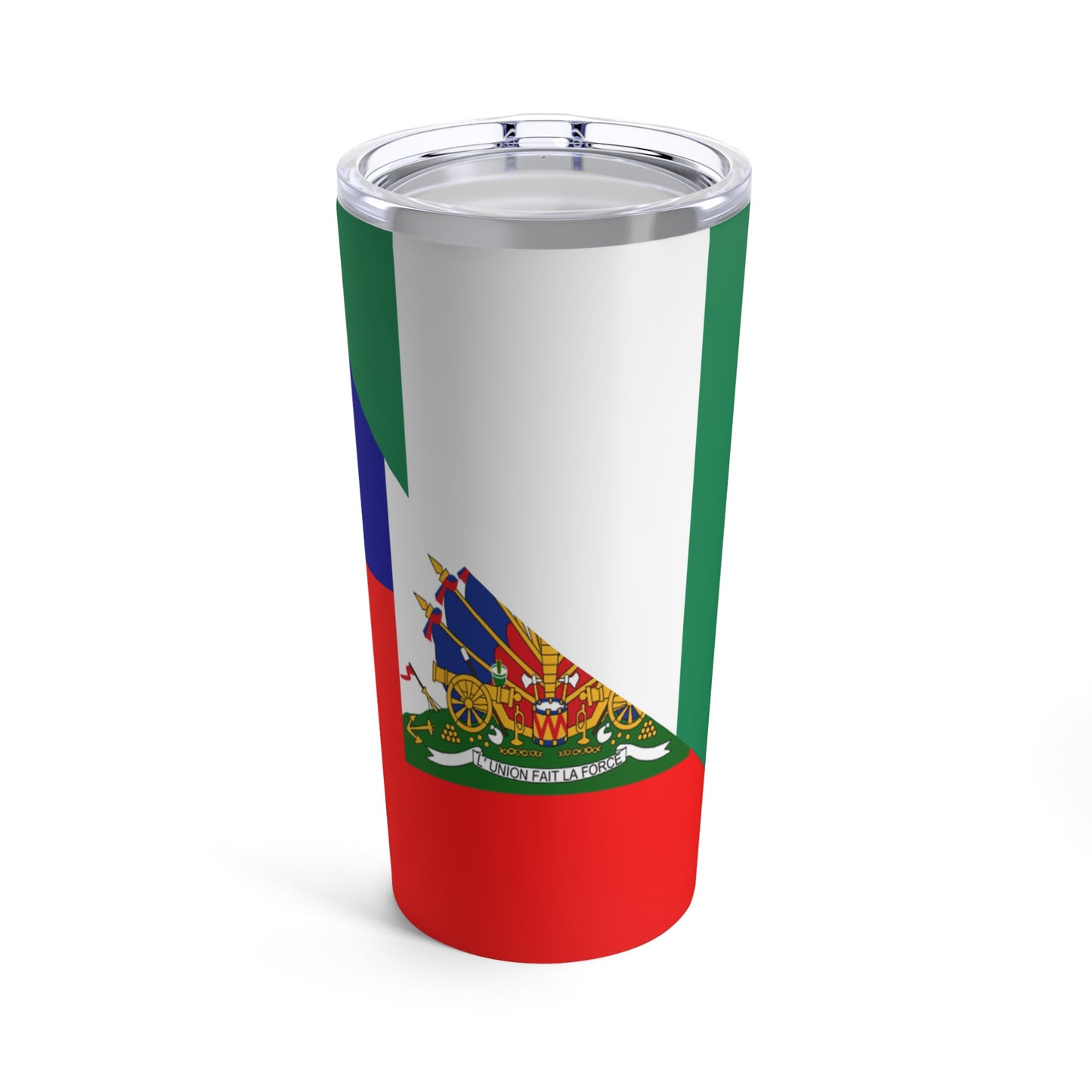 Haitian Nigerian Flag Half Haiti Nigeria Tumbler 20oz Beverage Container