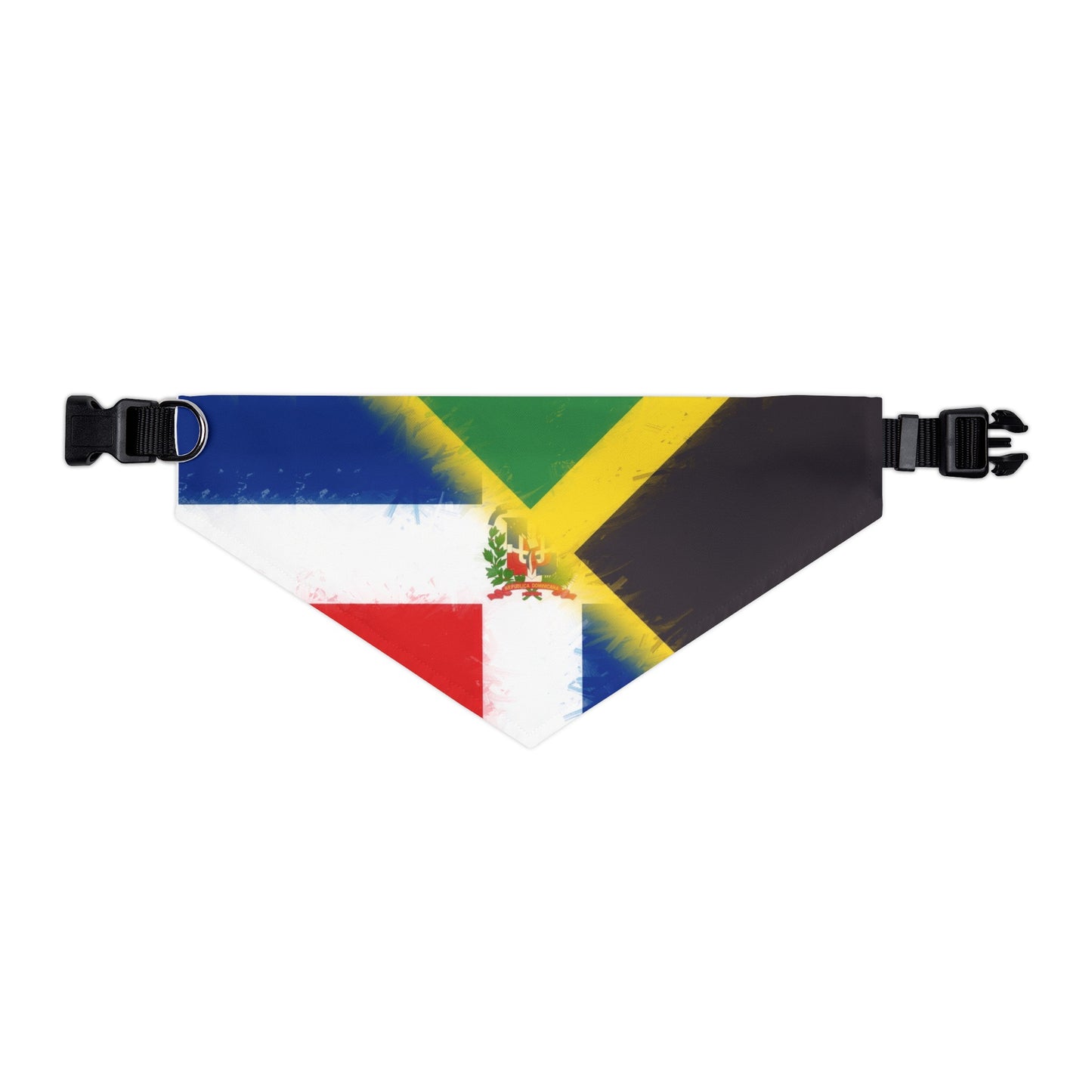 Dominican Republic Jamaican Flag Pet Bandana Collar Dog Cat DR Jamaica