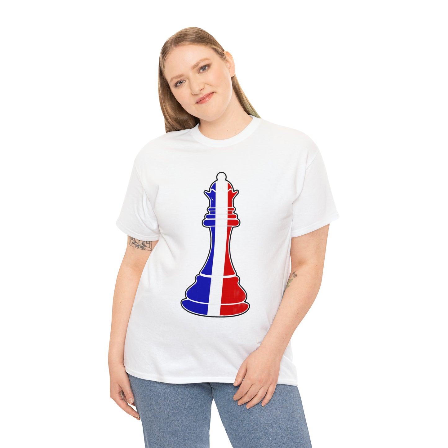 French Queen Flag Chess Piece France T-Shirt | Unisex Tee Shirt