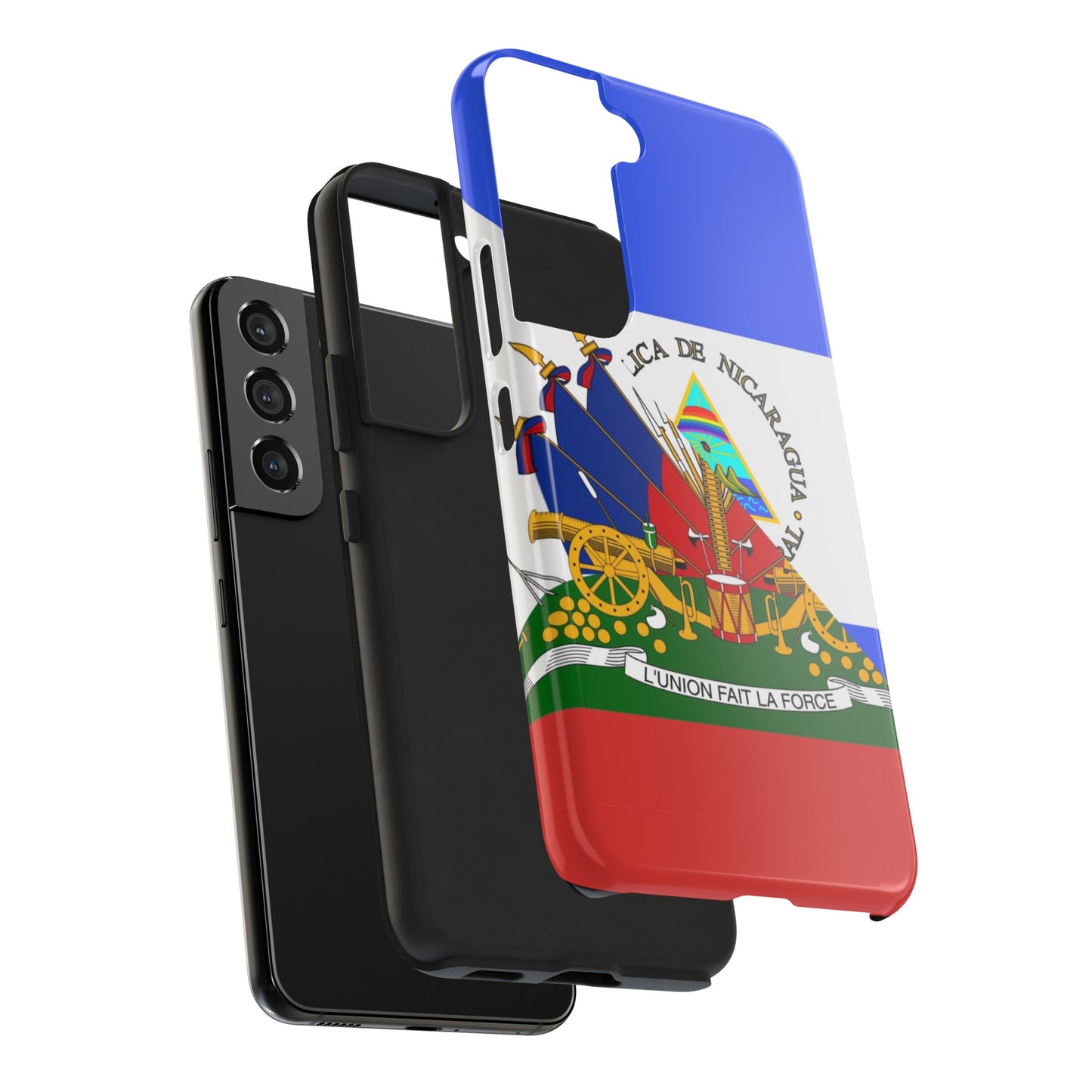 Haiti Nicaragua Flag Haitian Nicaraguan Tough Phone Cases