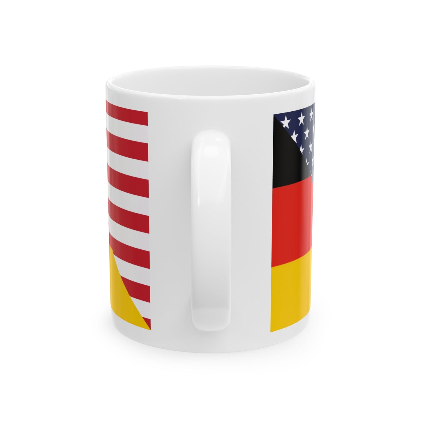 German American Flag Germany USA Ceramic Mug 11oz, 15oz Cup