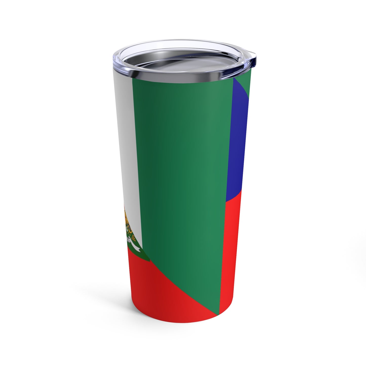 Haitian Nigerian Flag Half Haiti Nigeria Tumbler 20oz Beverage Container