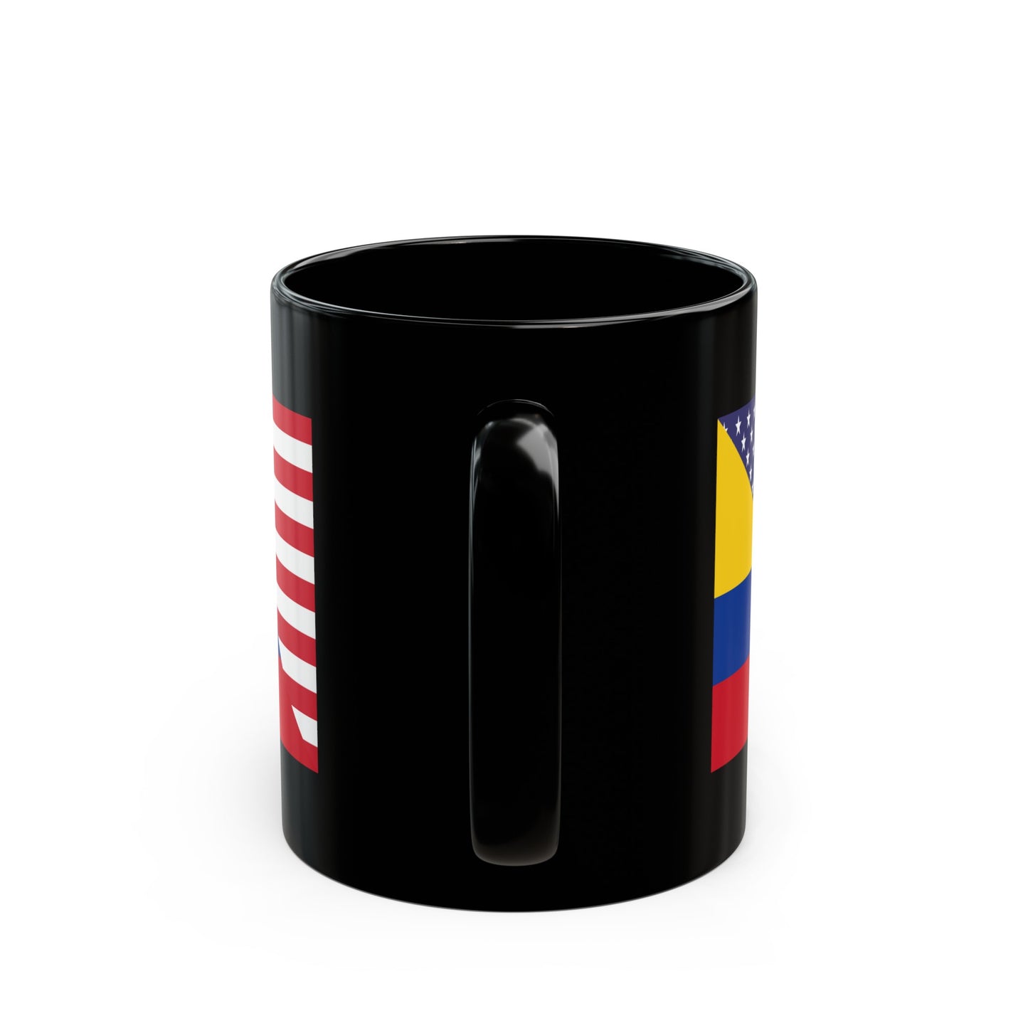 Colombian American Flag Colombia USA Black Mug (11oz, 15oz)