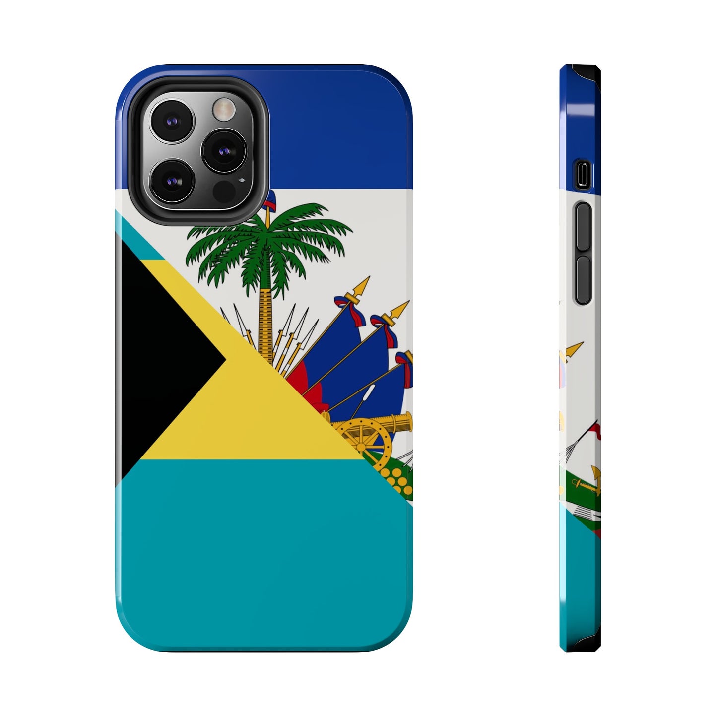 Bahamas Haiti Flag Bahamian Haitian Tough Phone Cases