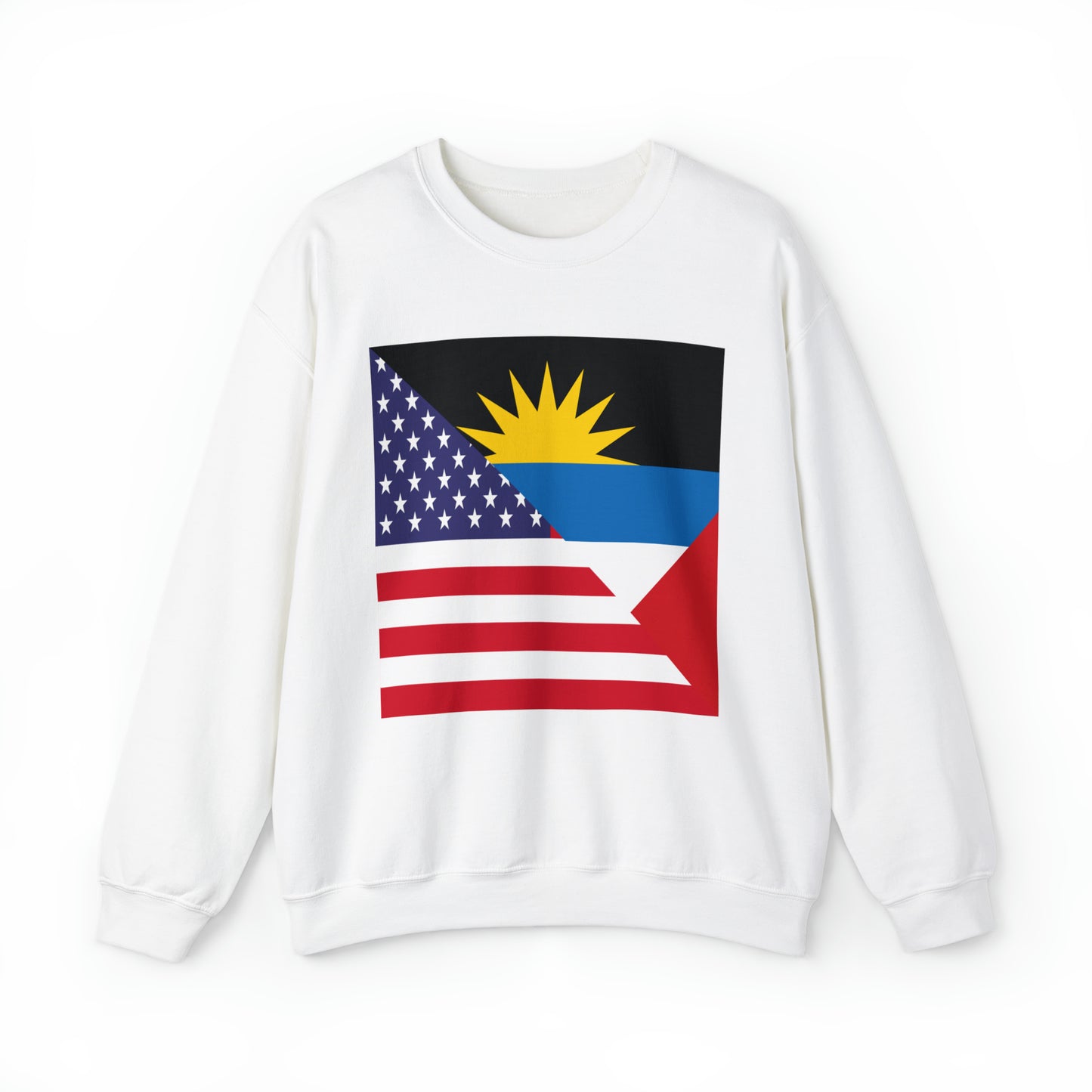 Antigua and Barbuda American Flag Antiguan USA Unisex Sweatshirt