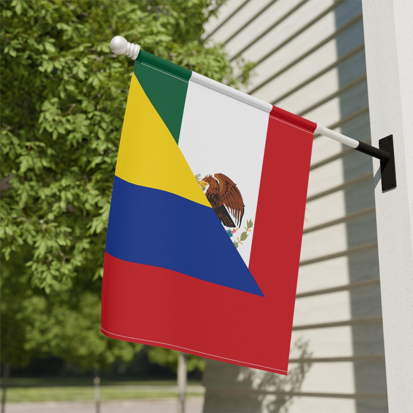 Mexican Colombian Flag Half Mexico Colombia Garden & House Banner