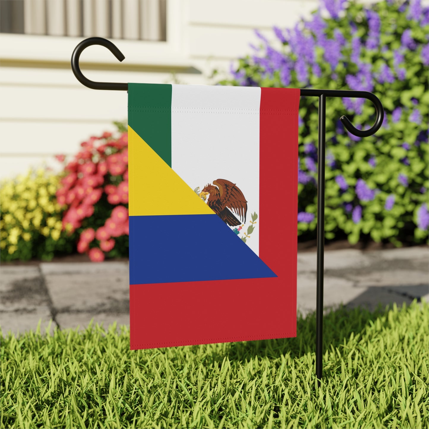 Mexican Colombian Flag Half Mexico Colombia Garden & House Banner