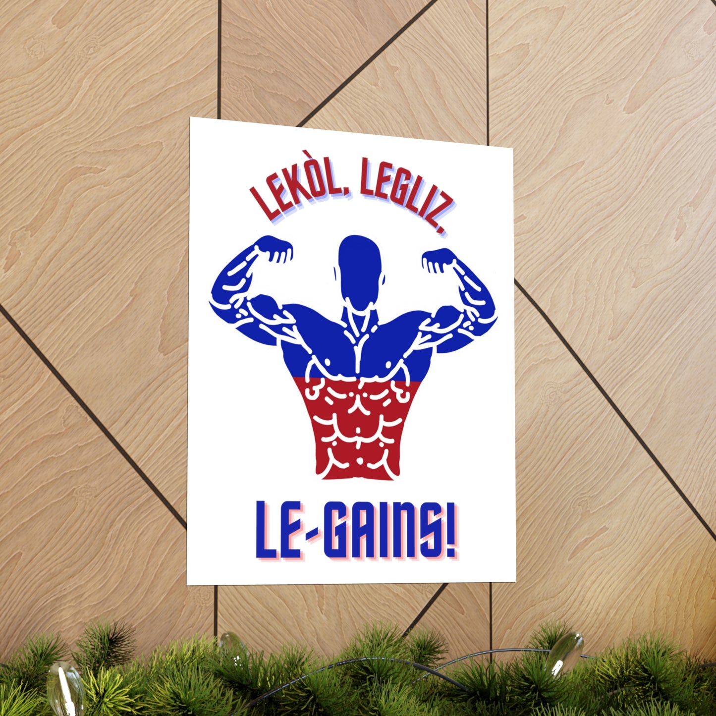 Lekol Legliz LeGainz Premium Matte Poster | Haitian Art