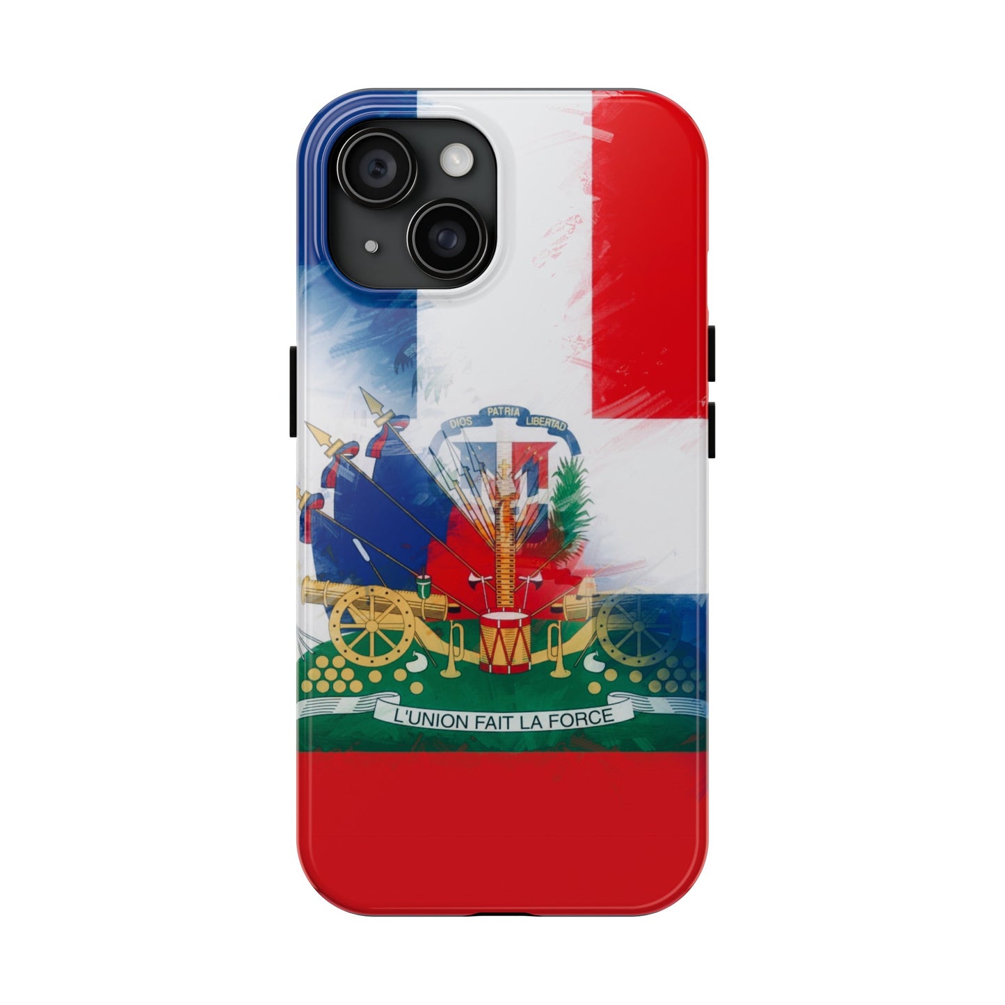 Haiti DR Flag Painted Haitian Dominican Tough Phone Cases