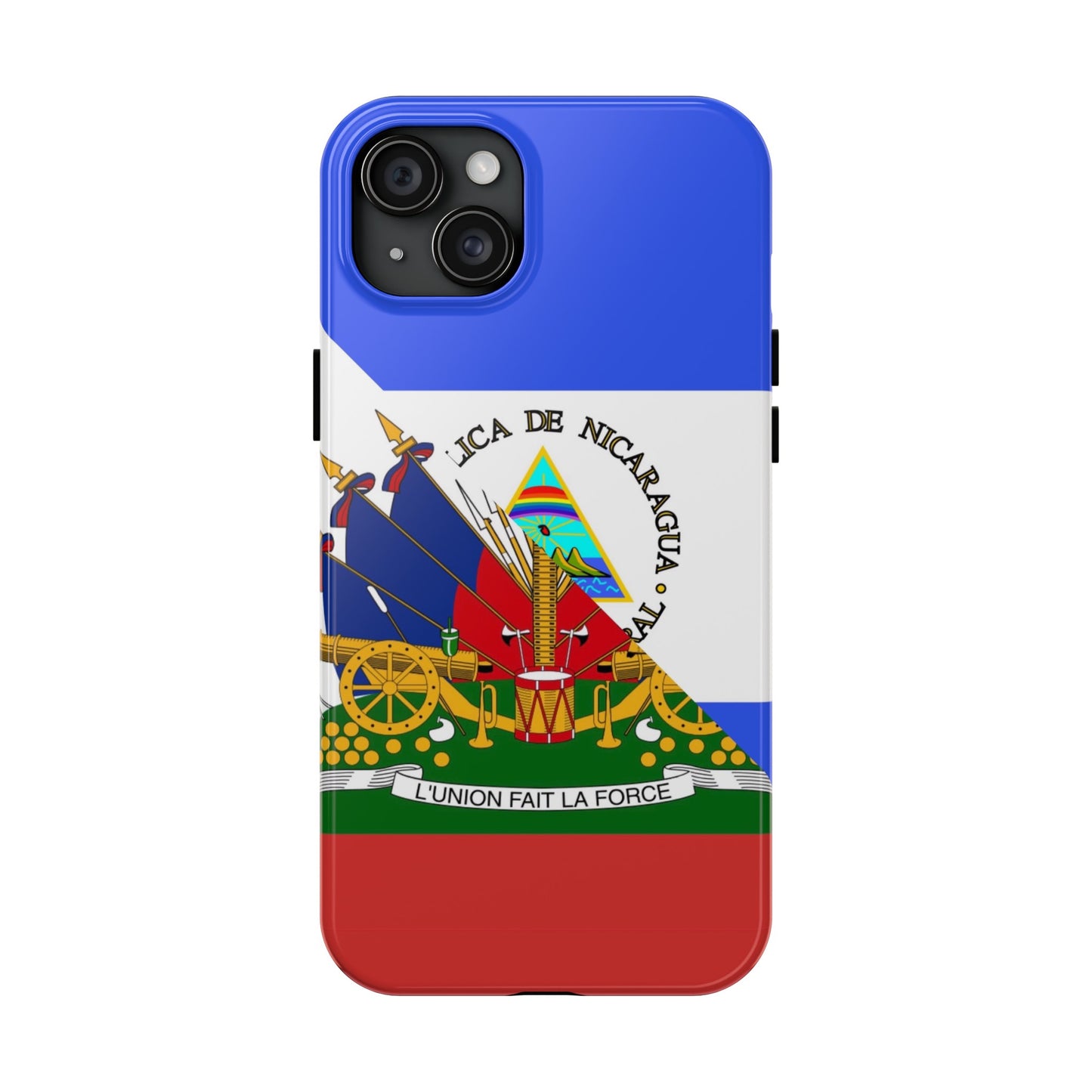 Haiti Nicaragua Flag Haitian Nicaraguan Tough Phone Cases