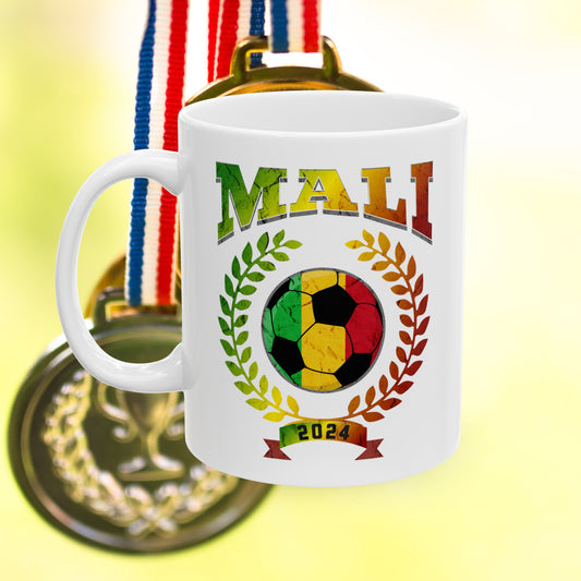 Mali 2024 Soccer Football Championship Games Malians Team Ceramic Mug 11oz, 15oz Cup