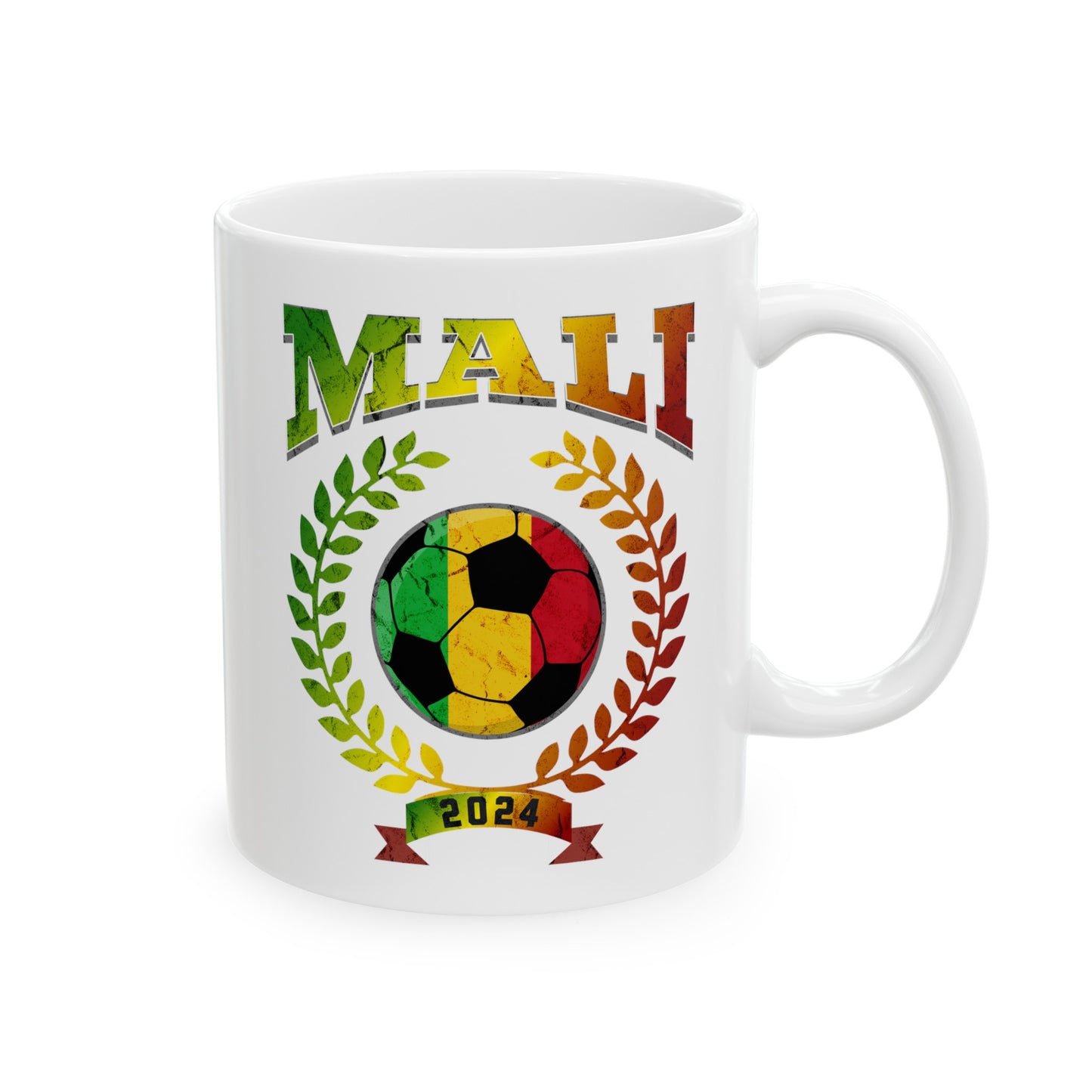 Mali 2024 Soccer Football Championship Games Malians Team Ceramic Mug 11oz, 15oz Cup