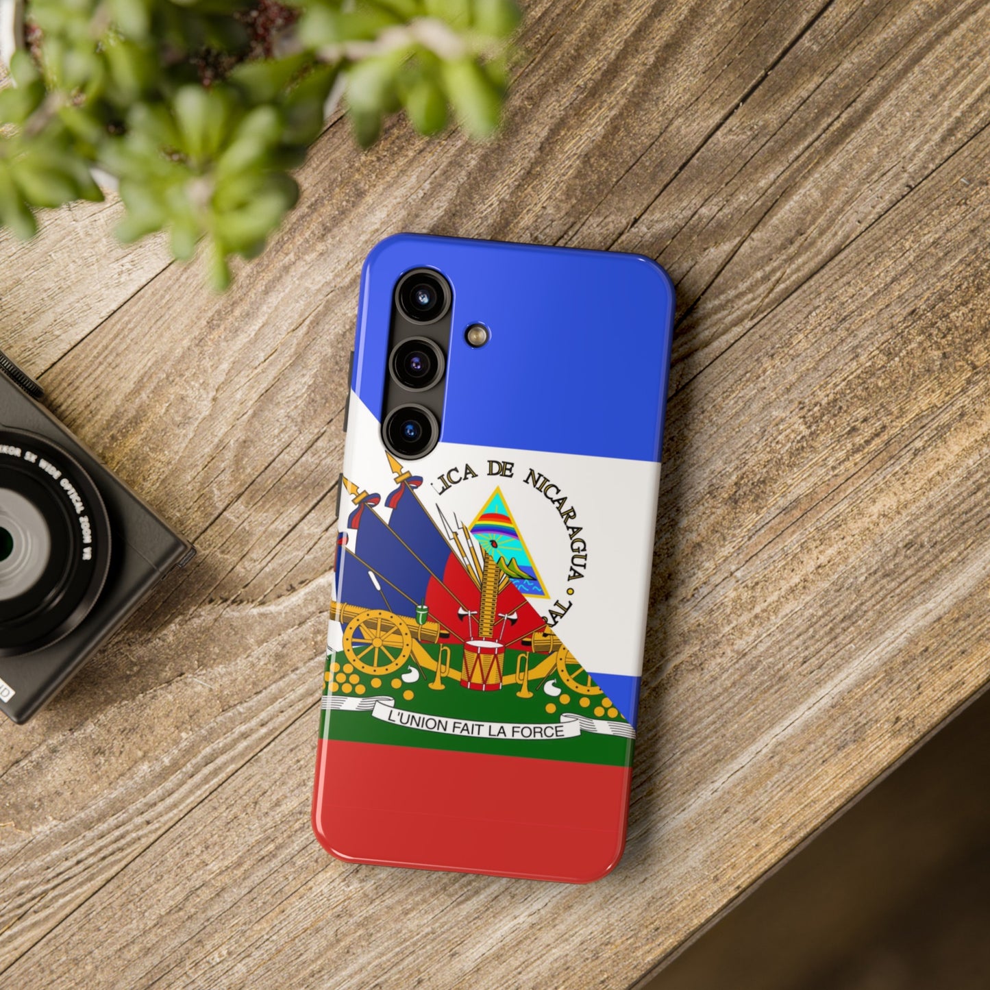 Haiti Nicaragua Flag Haitian Nicaraguan Tough Phone Cases