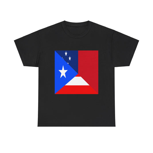 Puerto Rican Samoan Flag Tee Shirt | Unisex Puerto Rico Samoa USA Tshirt