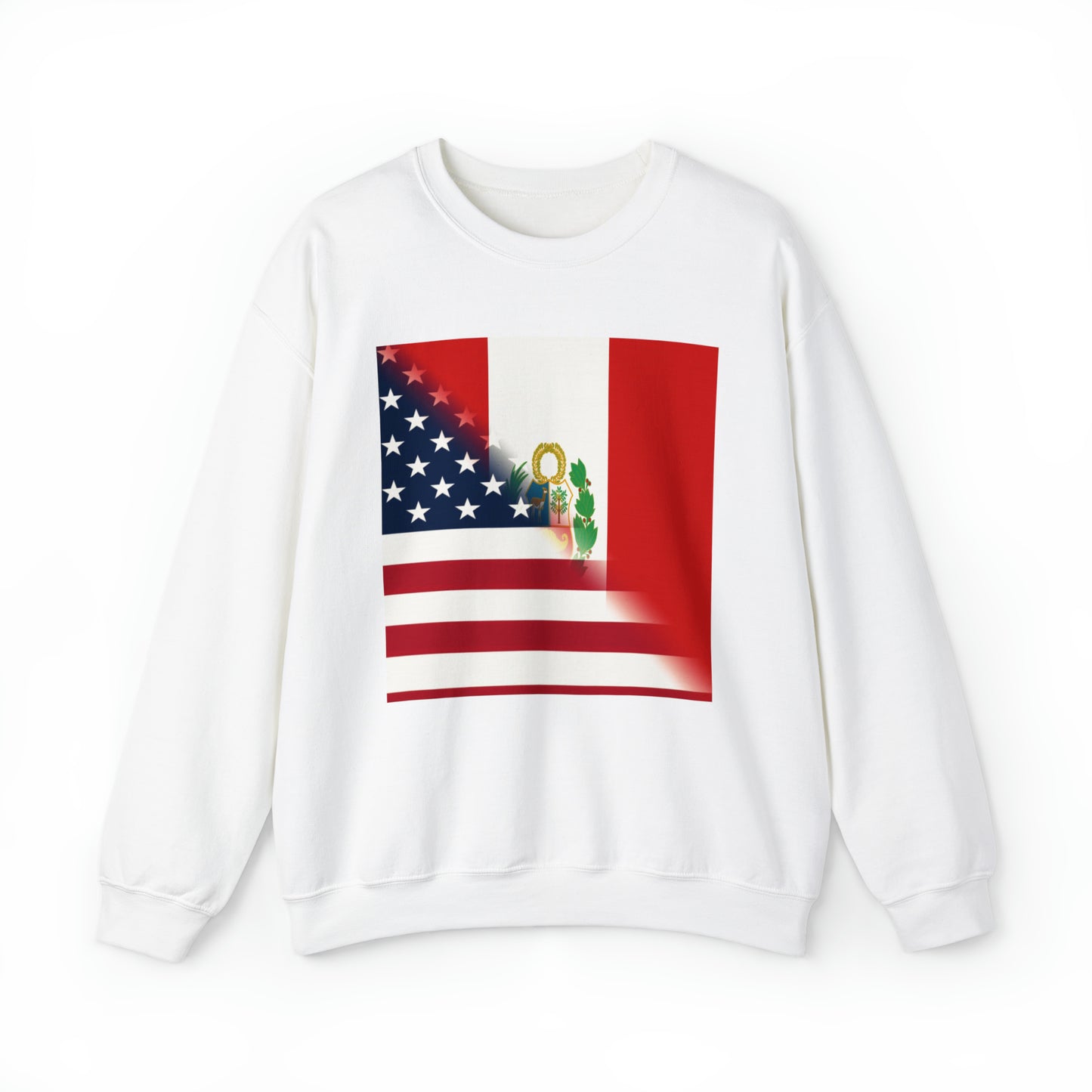 Peru America Flag | Peruvian American Flag Unisex Sweatshirt