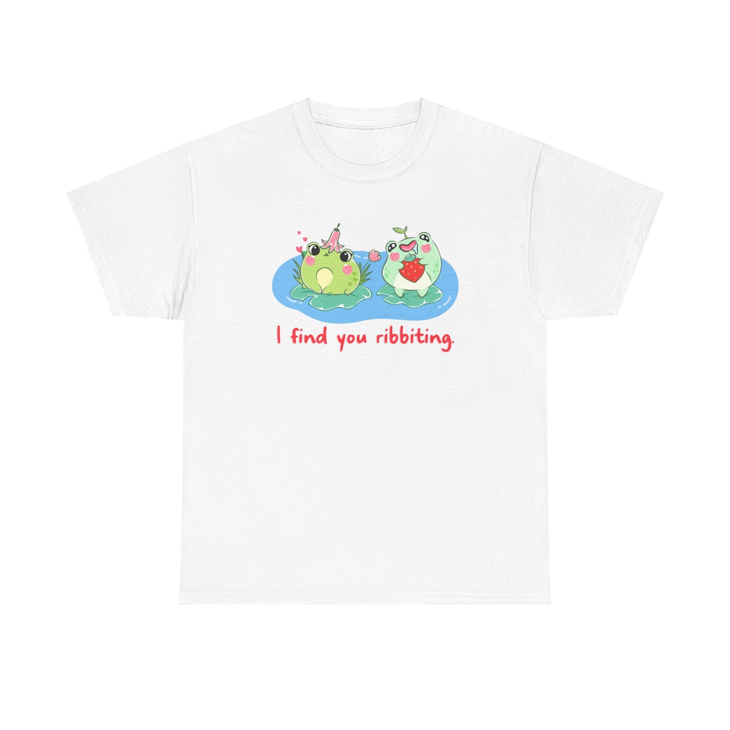 I Find You Ribbiting Frog Pun T-Shirt | Unisex Tee Shirt