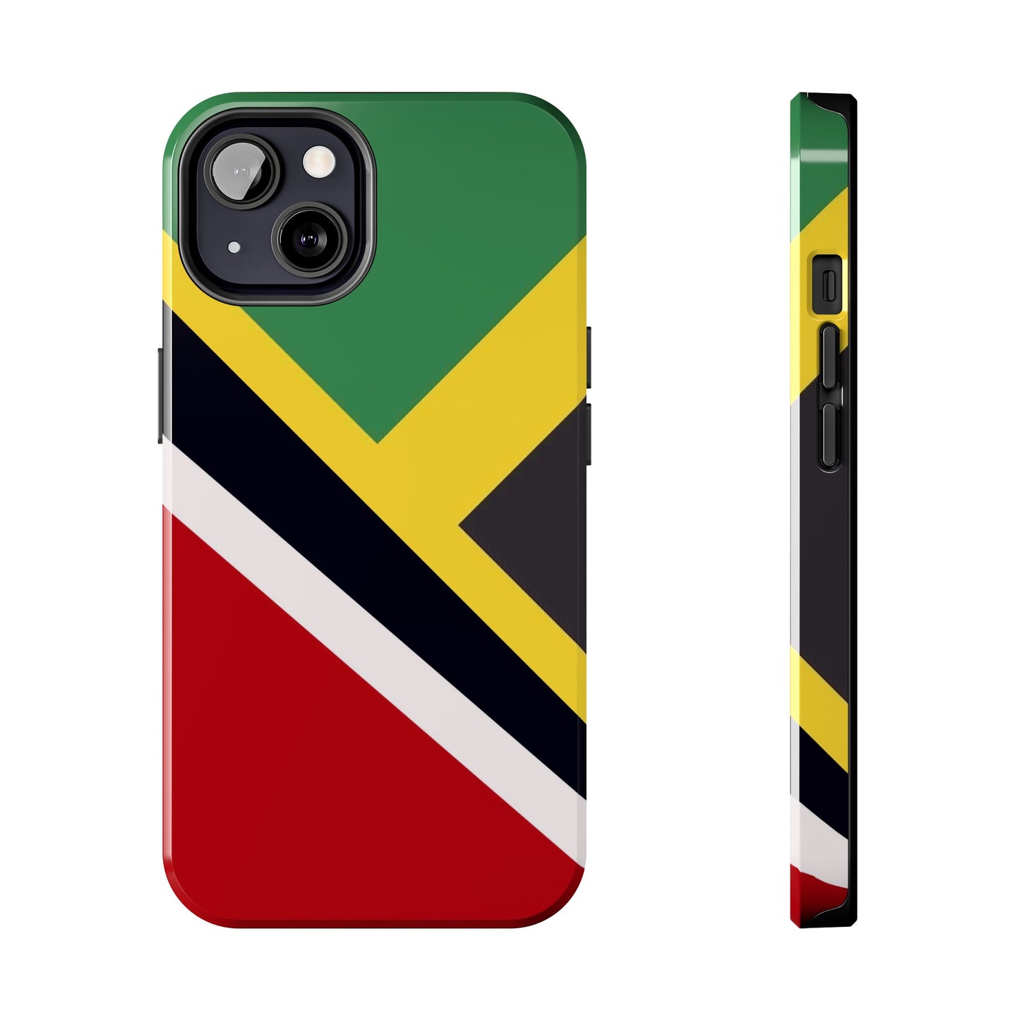 Jamaica Trinidad Flag Jamaican Trini Tough Phone Cases