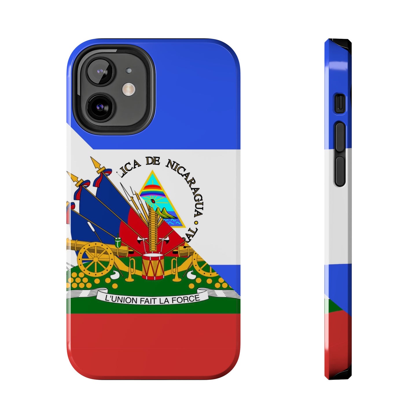 Haiti Nicaragua Flag Haitian Nicaraguan Tough Phone Cases