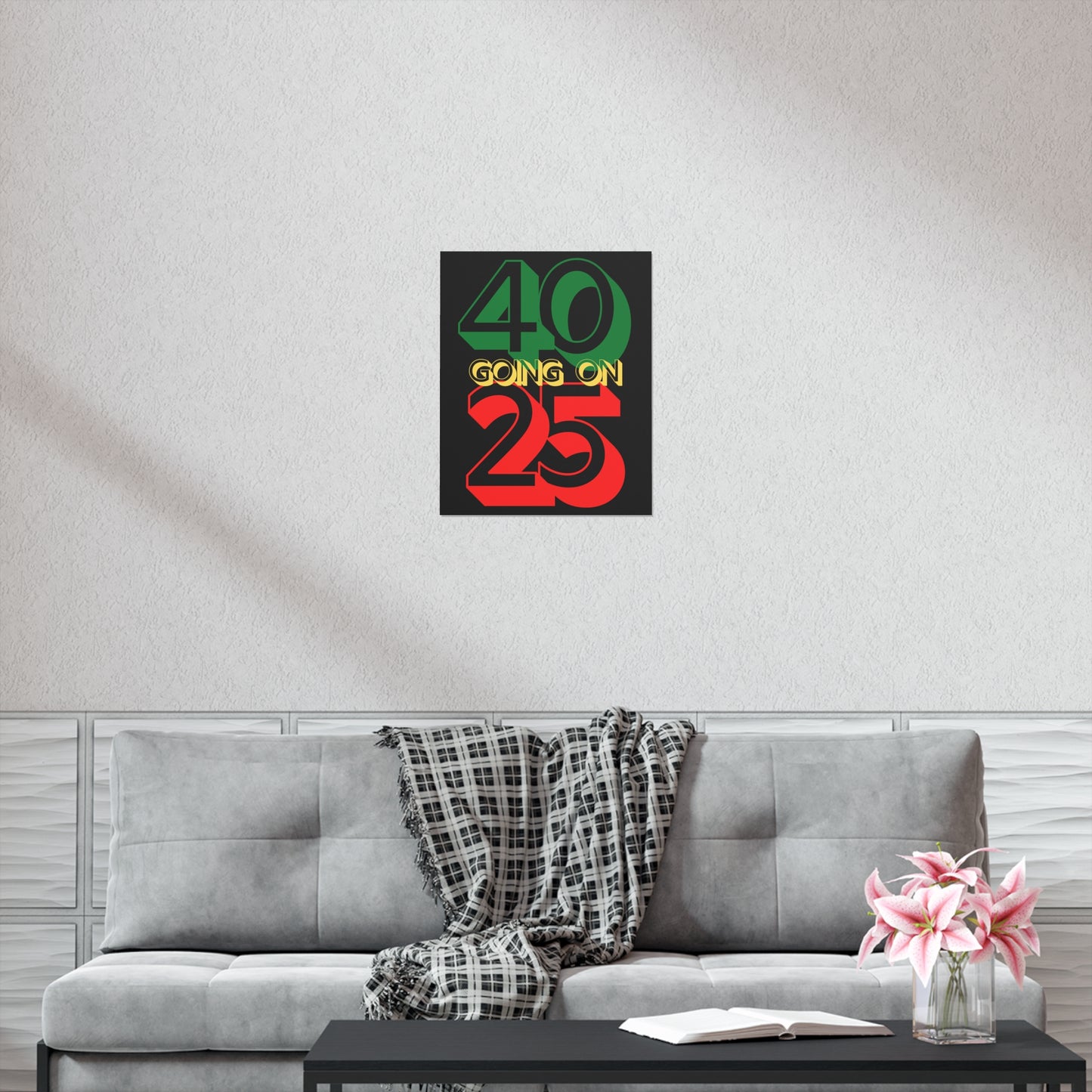 Im 40 Going On 25 Birthday | Happy Birthday | Aging like fine wine Premium Matte Poster