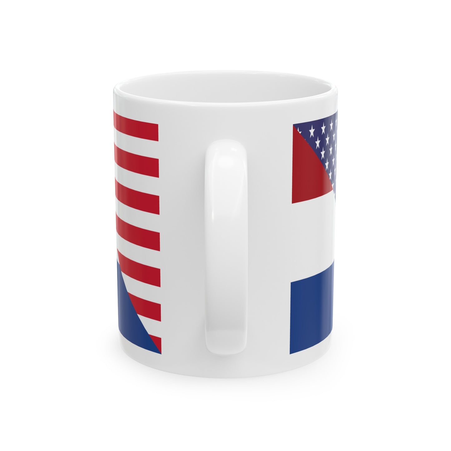 Netherlands American Flag USA Ceramic Mug 11oz, 15oz Cup