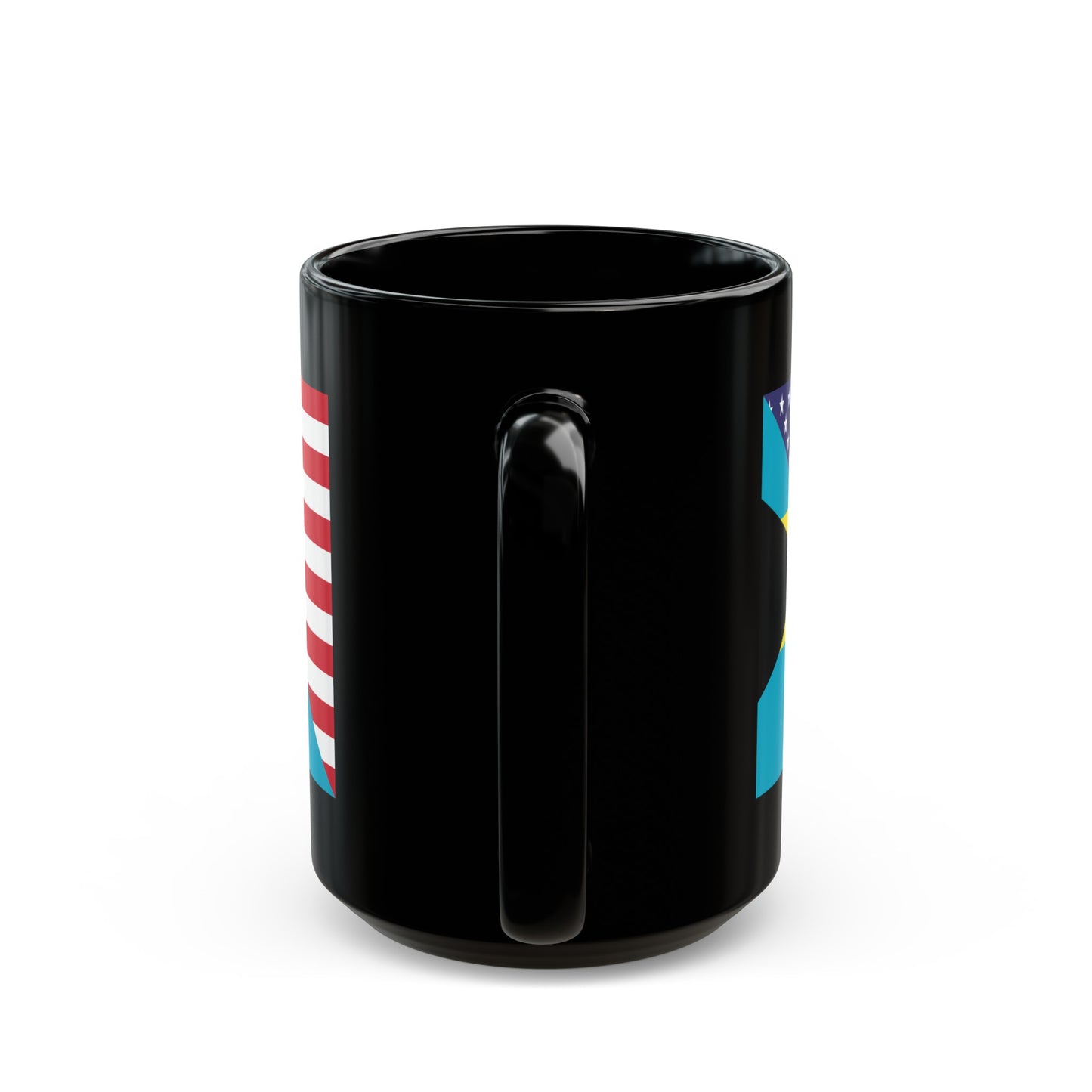 Bahamas American Flag Bahamian USA Black Mug (11oz, 15oz)