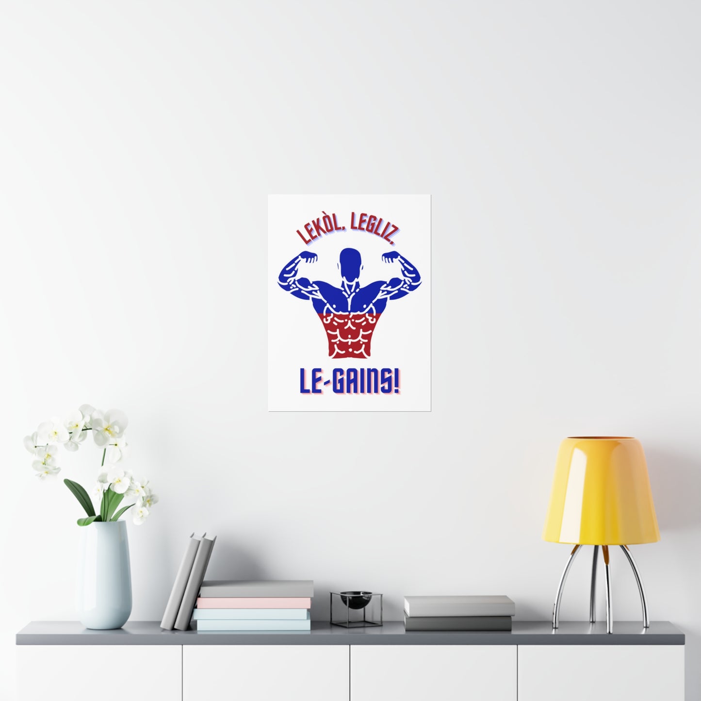 Lekol Legliz LeGainz Premium Matte Poster | Haitian Art