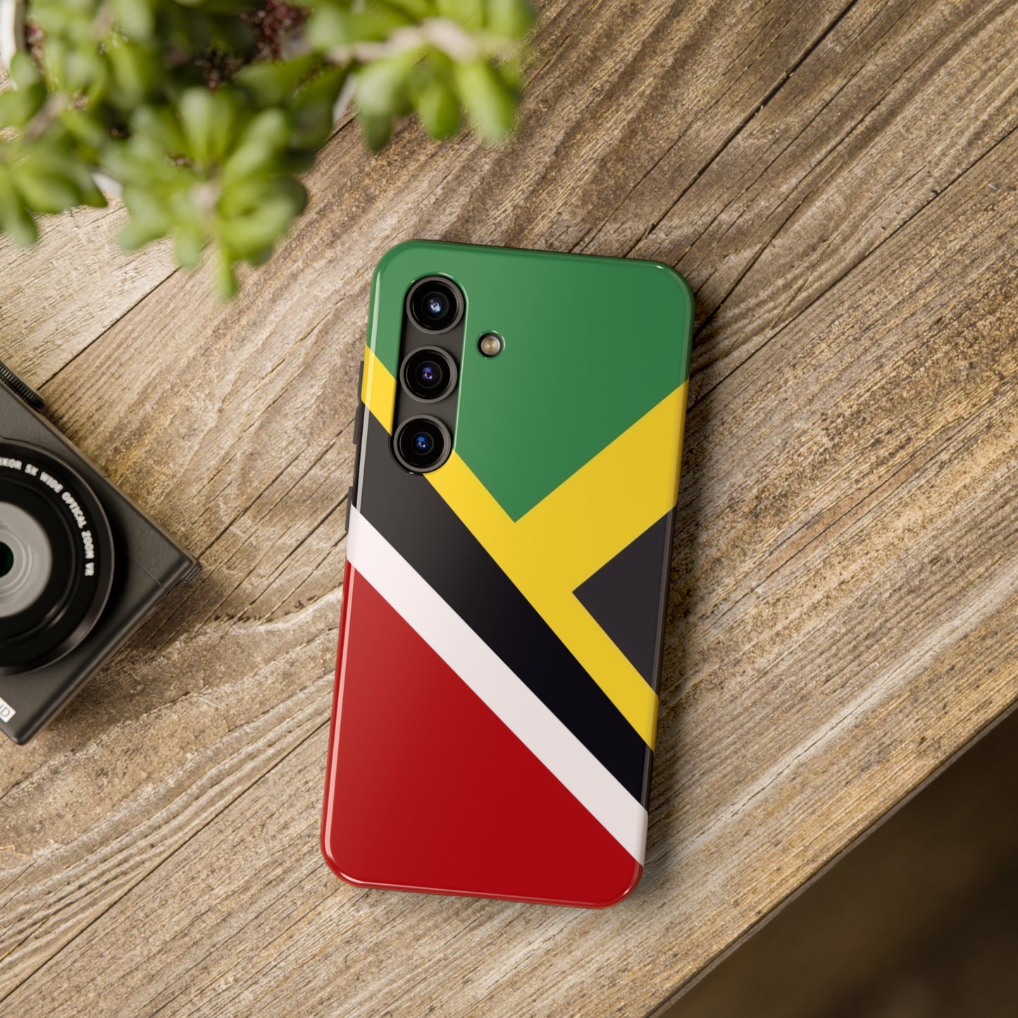 Jamaica Trinidad Flag Jamaican Trini Tough Phone Cases