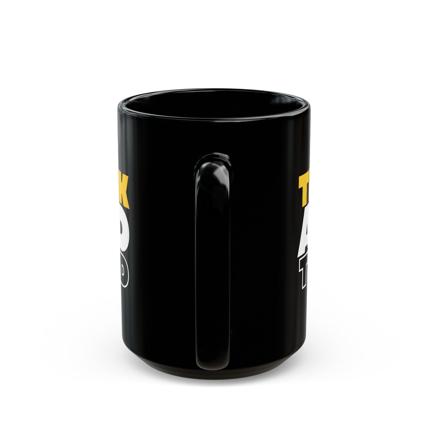 Thick and Tired Black Mug (11oz, 15oz)