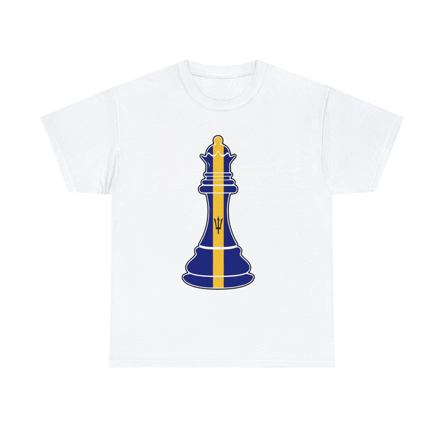 Bajan Queen Flag Chess Piece Barbados T-Shirt | Unisex Tee Shirt