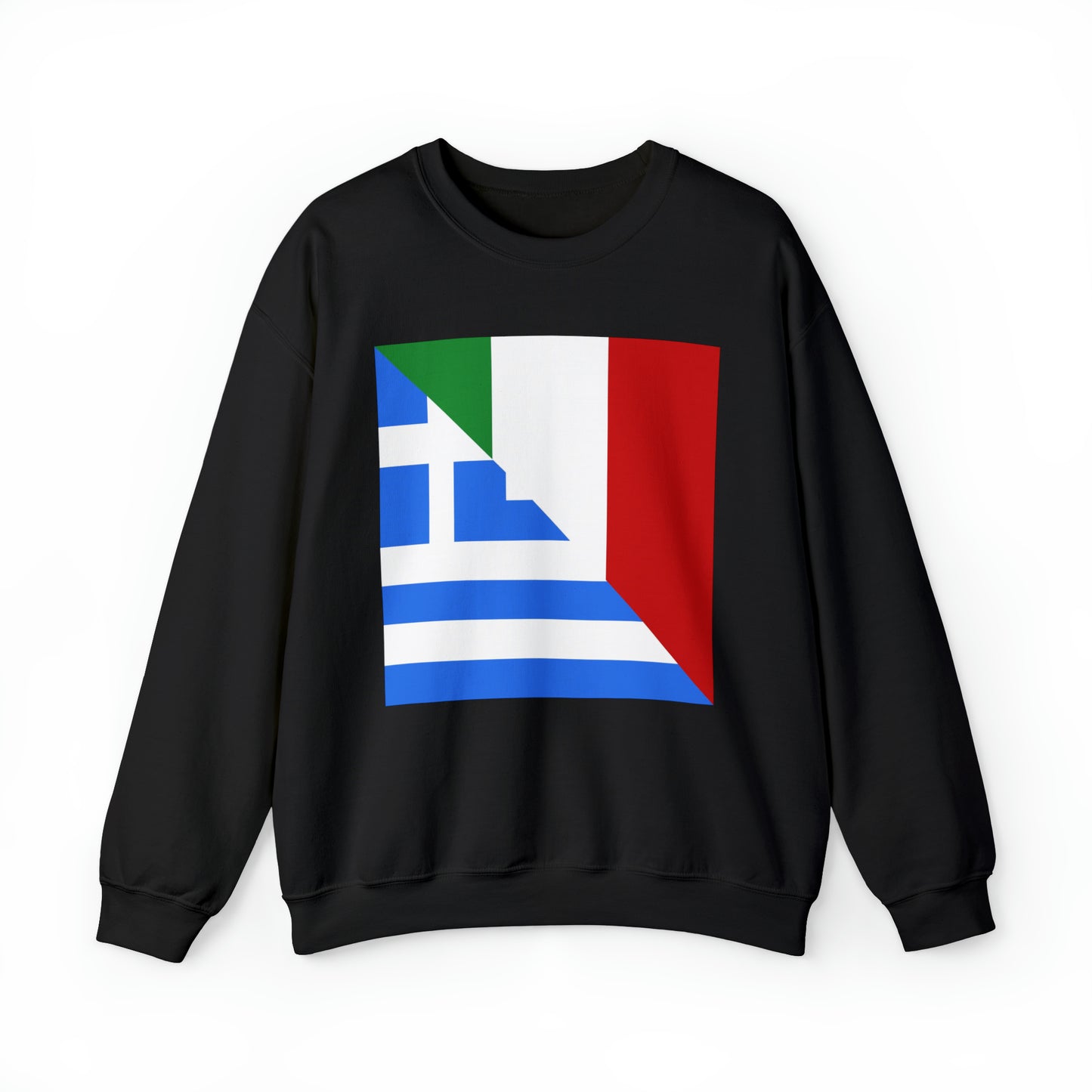 Greek Italian Flag Half Greece Italy Unisex Sweatshirt