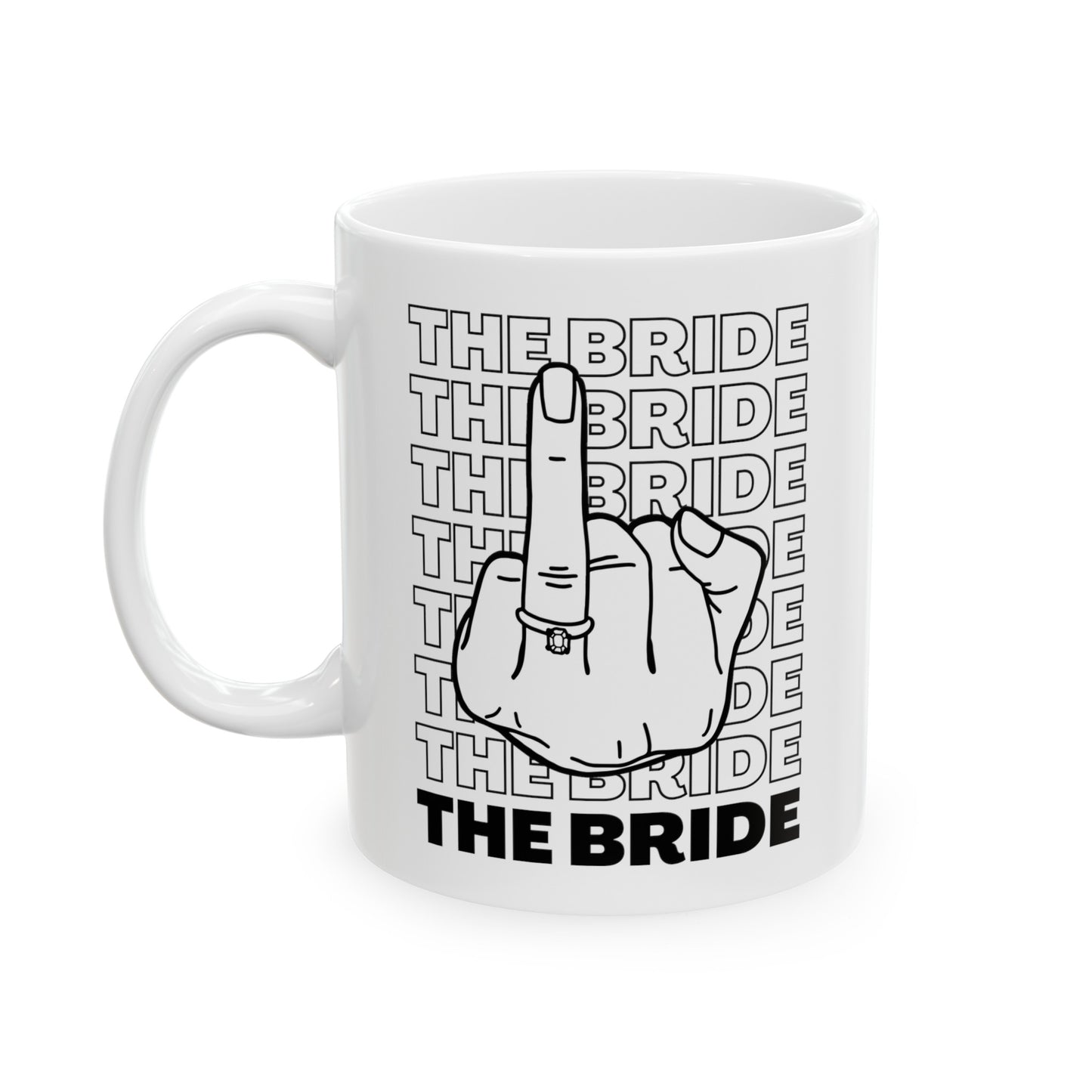 Bride Bridal Shower Fiance Bachelorette Gift Ceramic Mug 11oz, 15oz Cup