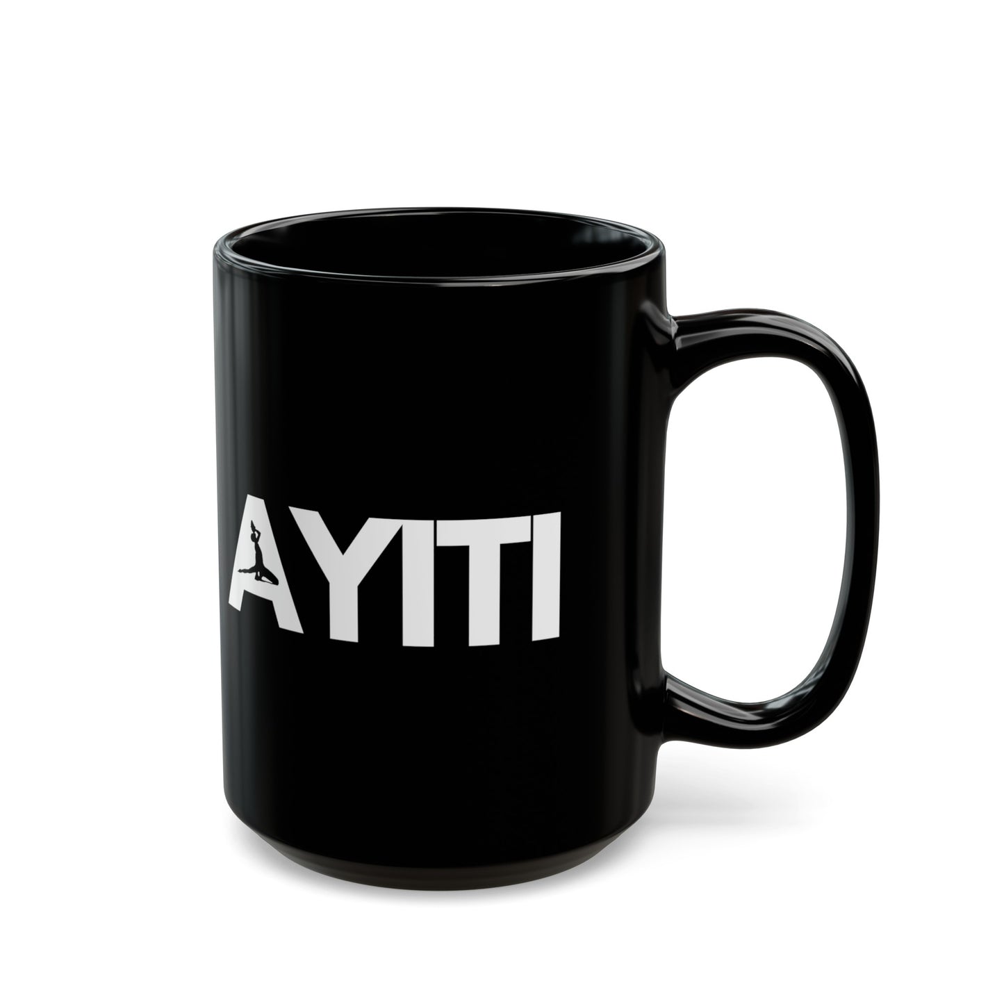 Ayiti Neg Mawon White Text Haiti Black Mug (11oz, 15oz)